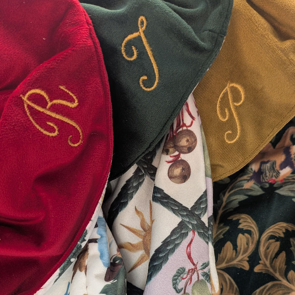 Thumbnail: Personalised Christmas Sack - Baroque Design
