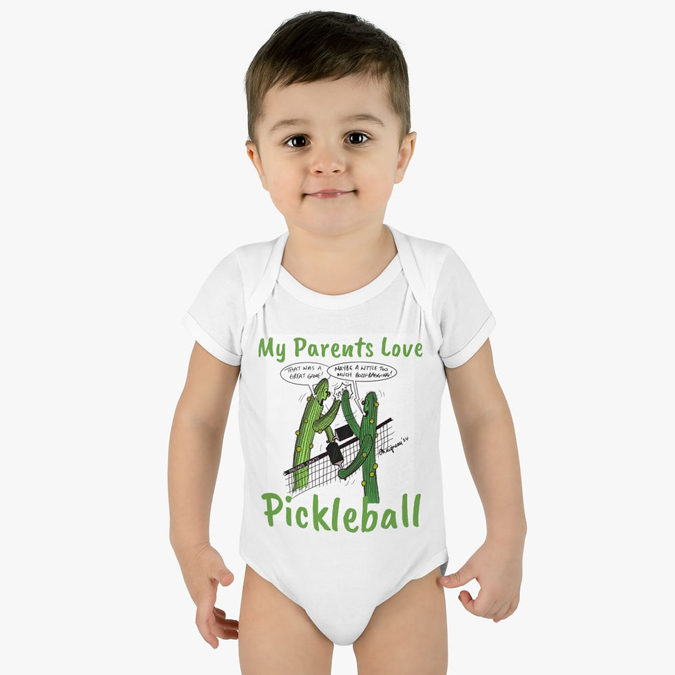 Miniatura: Pickleball Parents - Infant Baby Rib Bodysuit