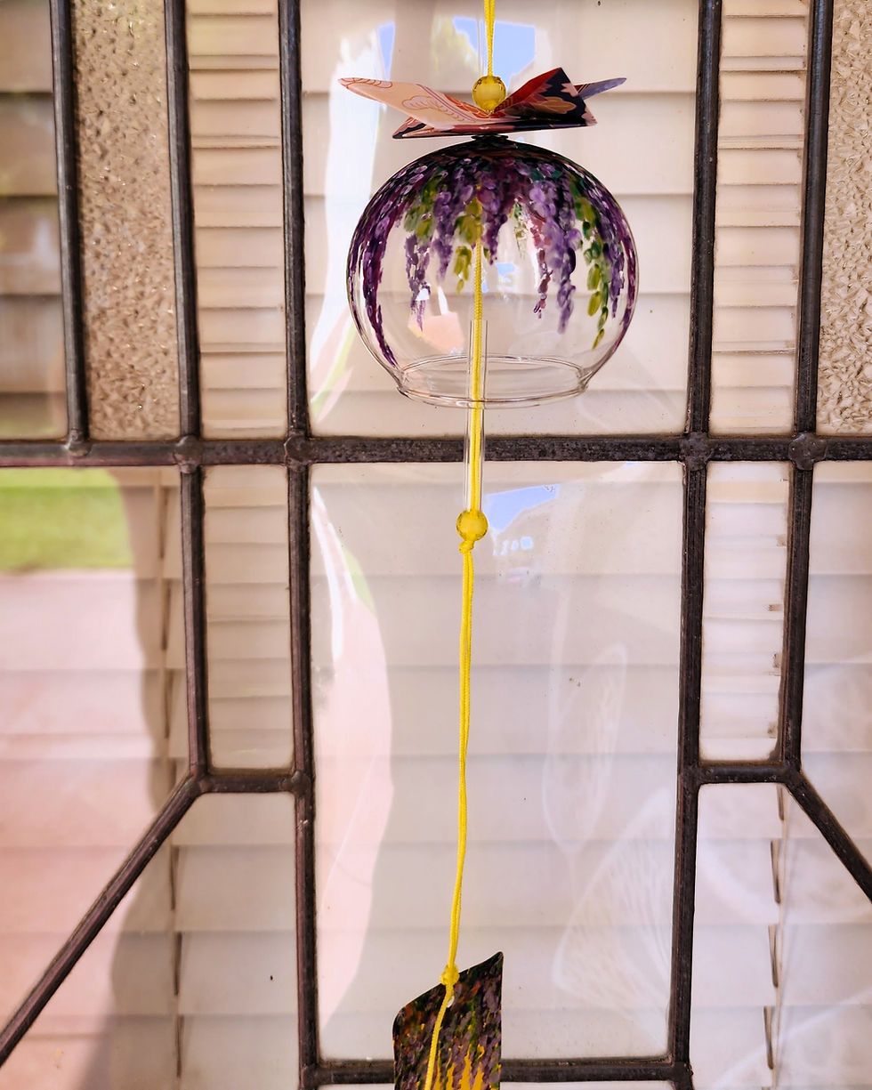 Thumbnail: glass wind bell chime craft kit