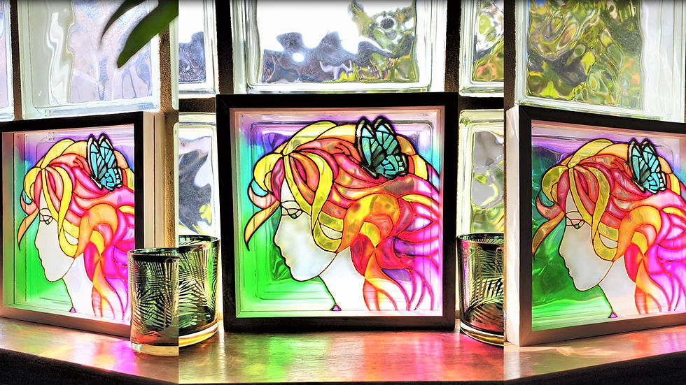 Thumbnail: faux stained glass kit