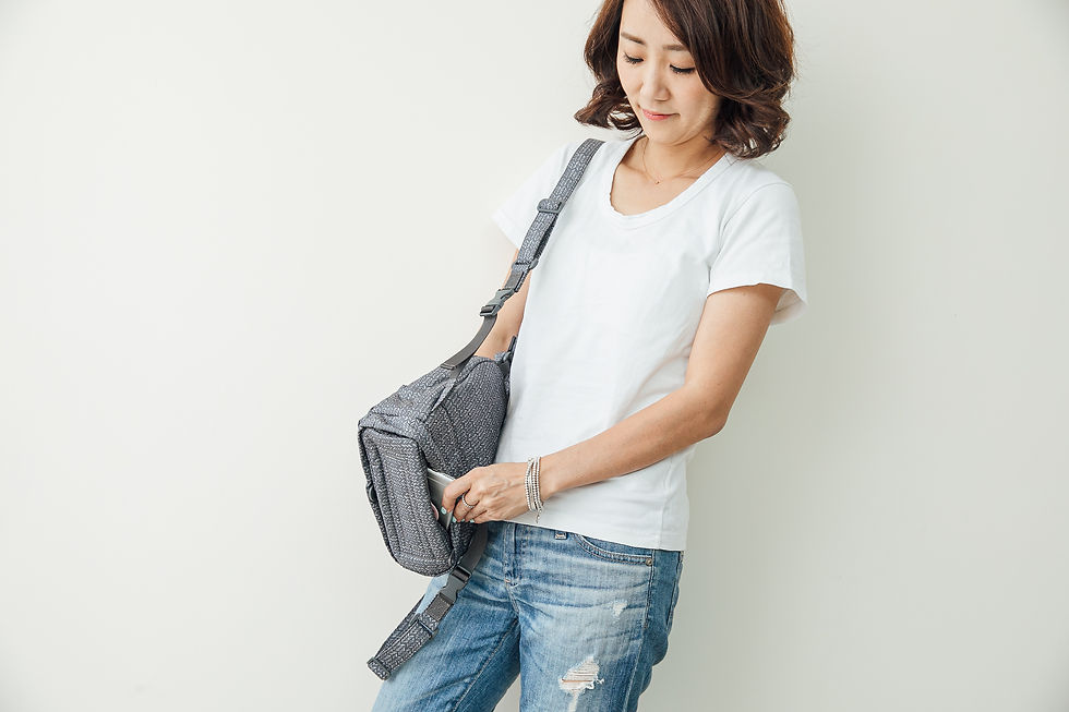 Thumbnail: AIRY Backpack XS | Knitted Grey