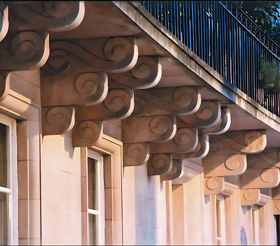 Ornate stonework reflecting the craftmanship, trust and enduring quality that underpin Hocke Ash.