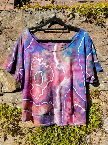 Geode EcoViscose Cropped T-shirt - M | Twisty Tree Dyes