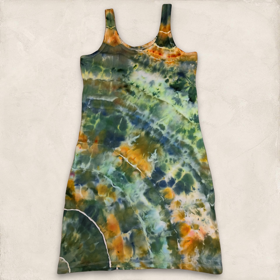 Thumbnail: Ice Dyed Ladies Tank Dress - M