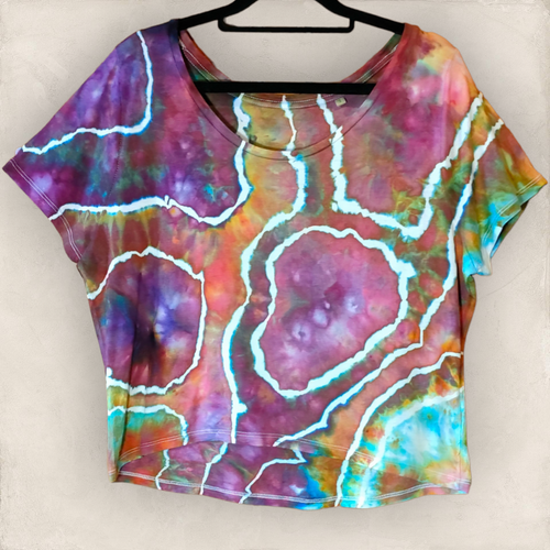 Geode EcoViscose Cropped T-shirt - S | Twisty Tree Dyes