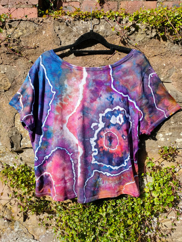 Geode EcoViscose Cropped T-shirt - M | Twisty Tree Dyes