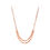 Thumbnail: Links of London Cubist 18kt Rose Gold Vermeil Double Row Necklace