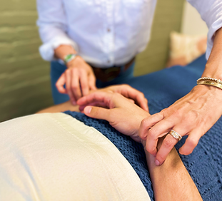 Acupuncture treatment during an initial visit at Second Spring in San Francisco