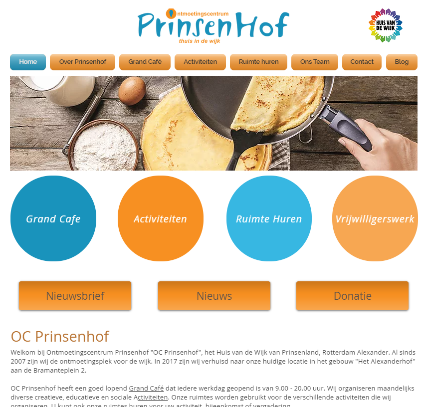 Nieuwe website van OC Prinsenhof