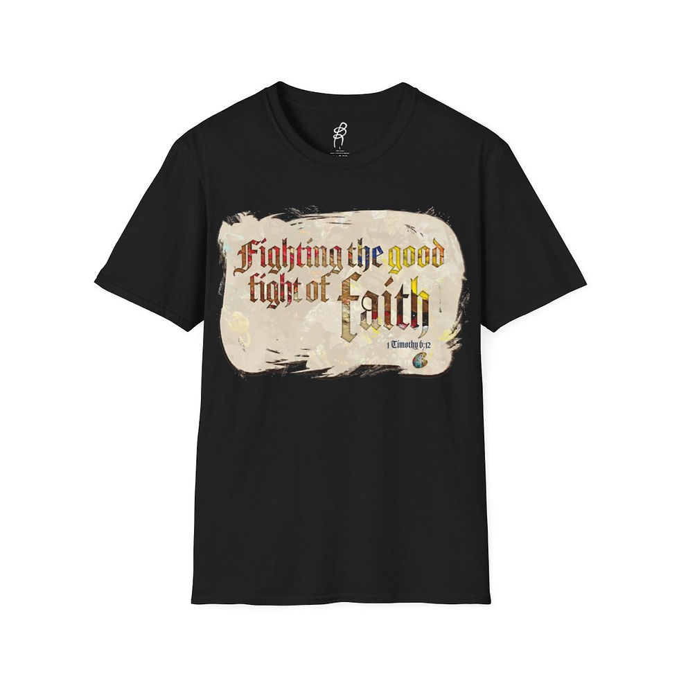 Thumbnail: 1 Timothy 6 and 12 Scripture Series EXT Softstyle Tee