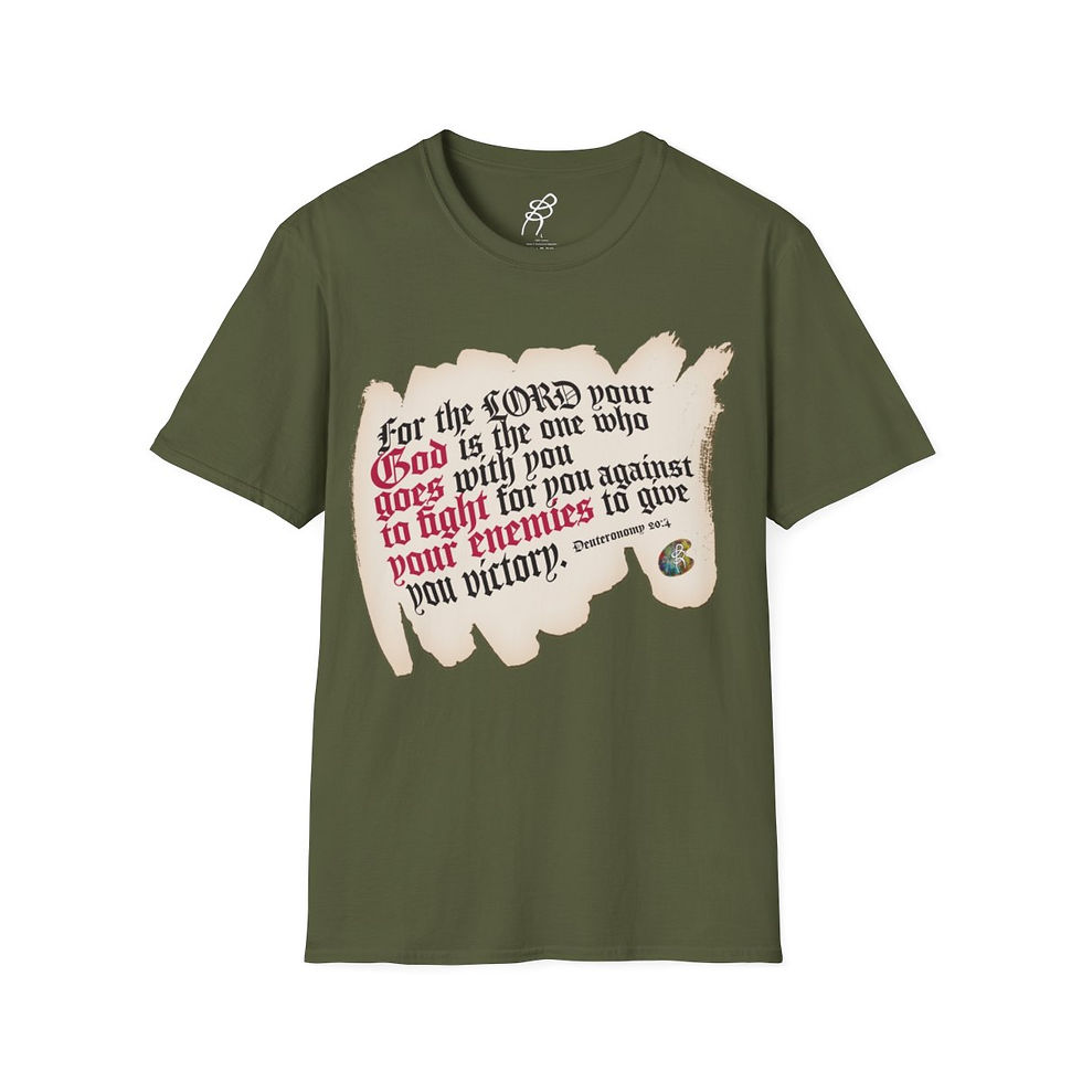 Thumbnail: DEUTERONOMY 20 and 4 Scriptured Series EXT Unisex Softstyle T-Shirt