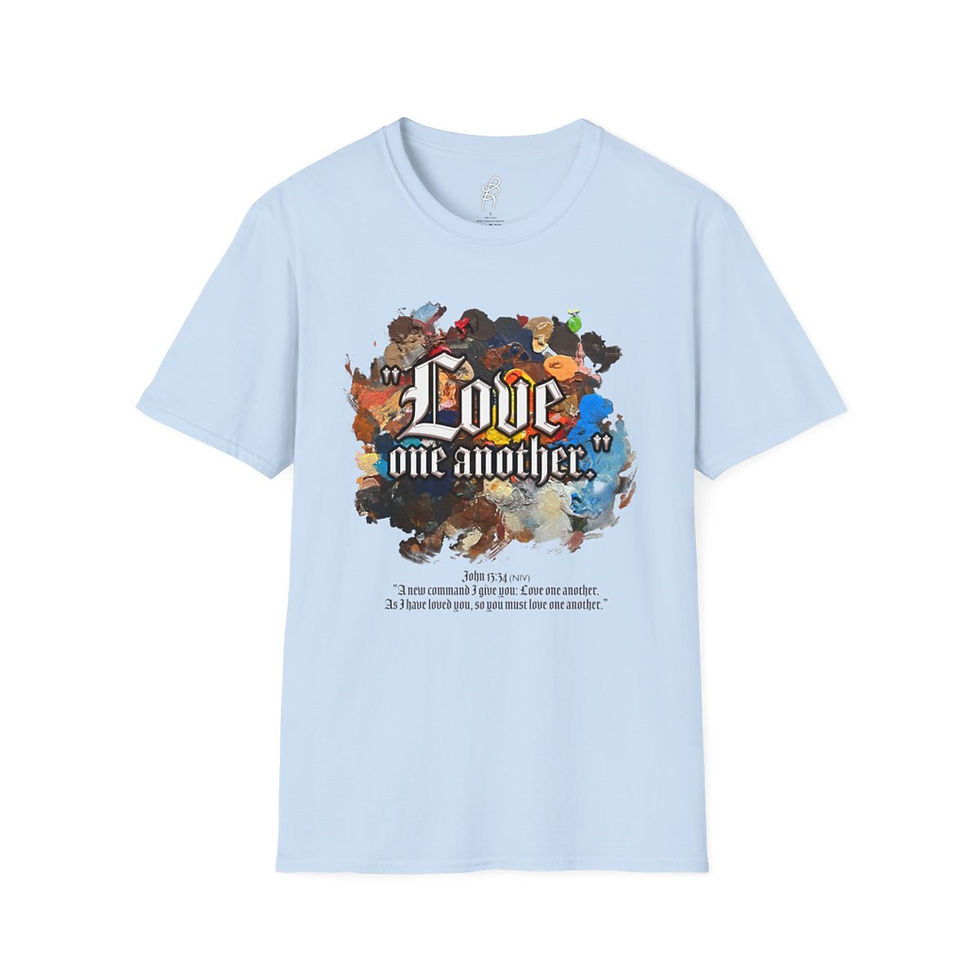 Thumbnail: John 13 and 34  Love Scripture Series EXT Softstyle Tee