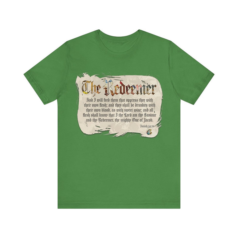 Thumbnail: The Redeemer Isaiah 49 and 26 Tee