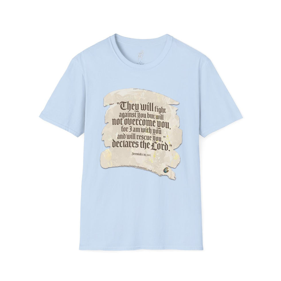 Thumbnail: Jeremiah 1 and 19 God Fighting Our Battles Scripture Series EXT Softstyle T