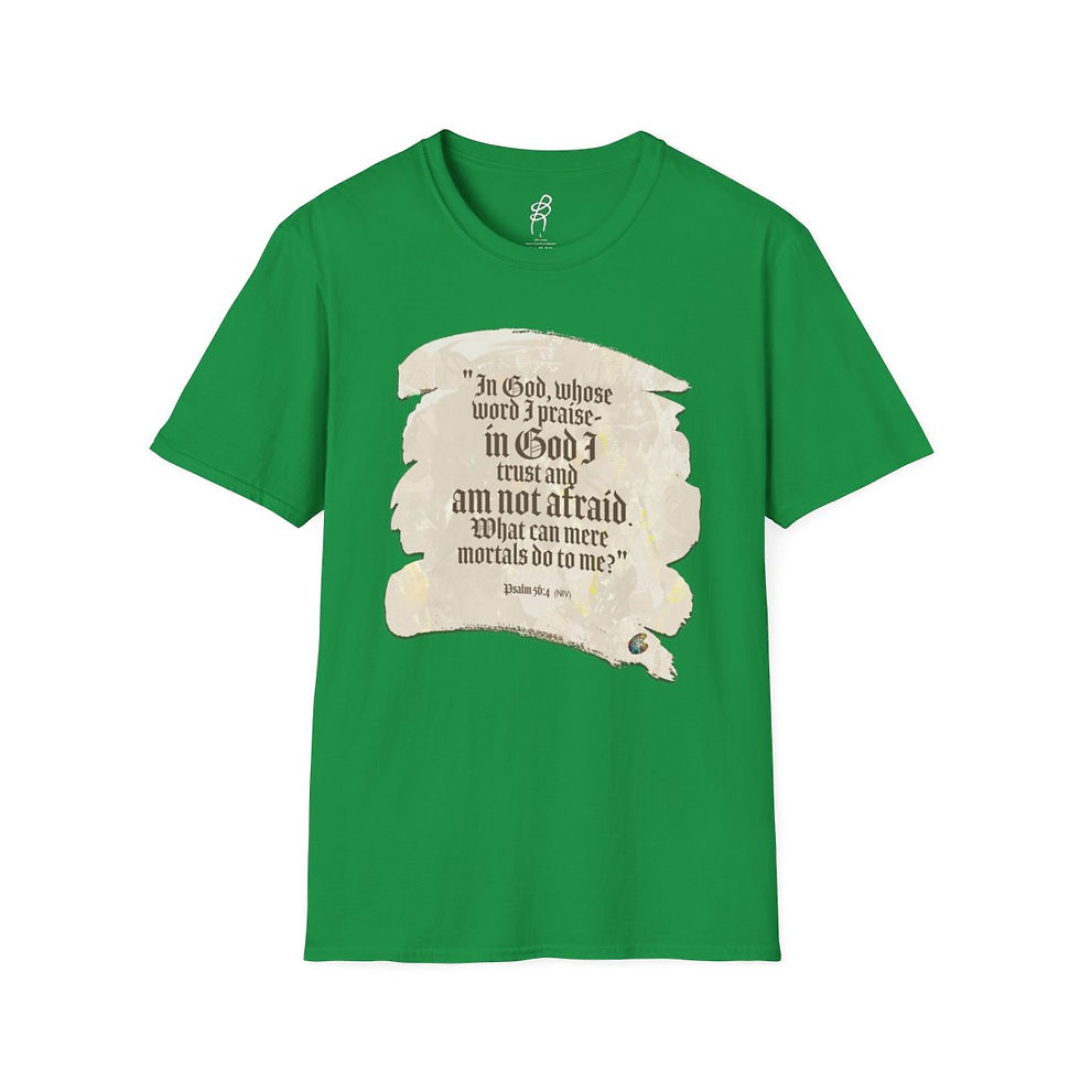 Thumbnail: Psalm 56 and 4 God Fighting Our Battles Scripture Series EXT Softstyle T