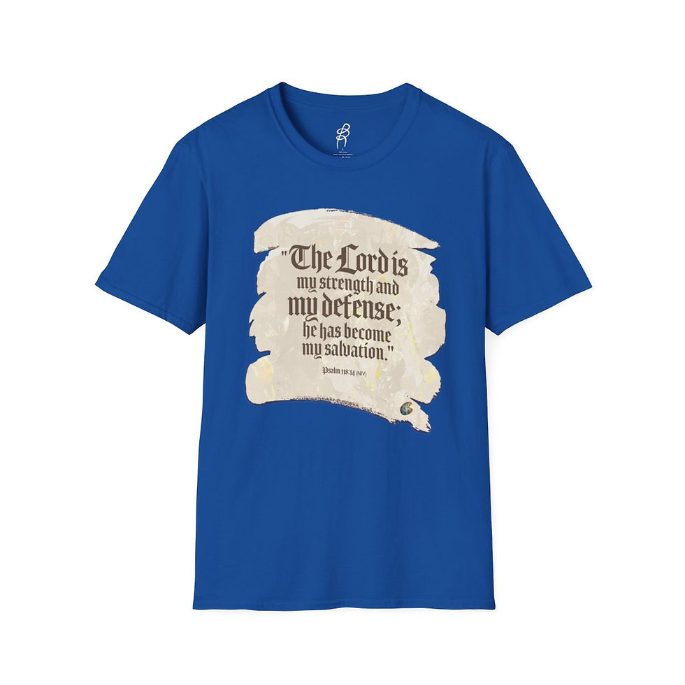 Thumbnail: Psalm 118 and 14 God Fighting Our Battles Scripture Series EXT Softstyle Tee