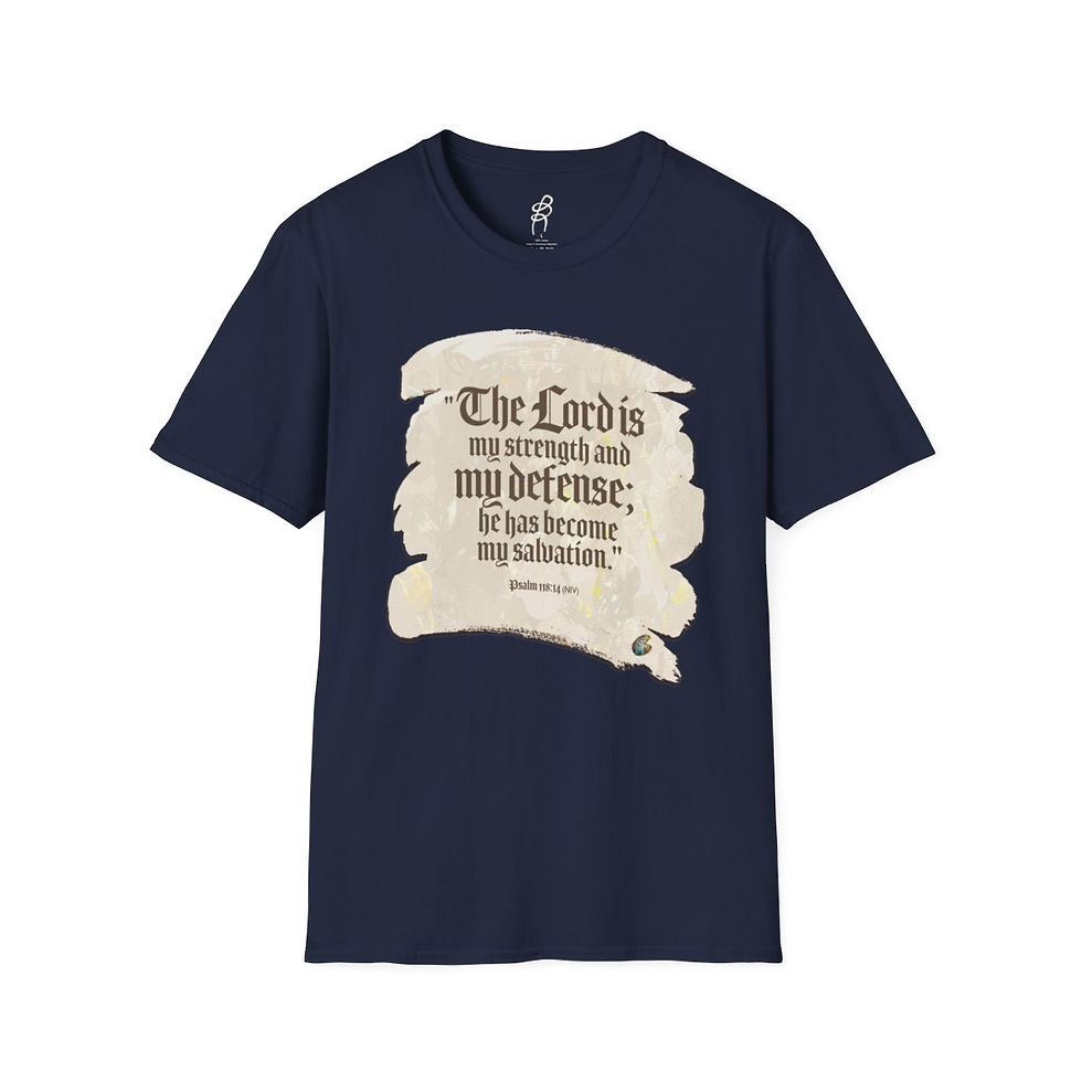 Thumbnail: Psalm 118 and 14 God Fighting Our Battles Scripture Series EXT Softstyle Tee