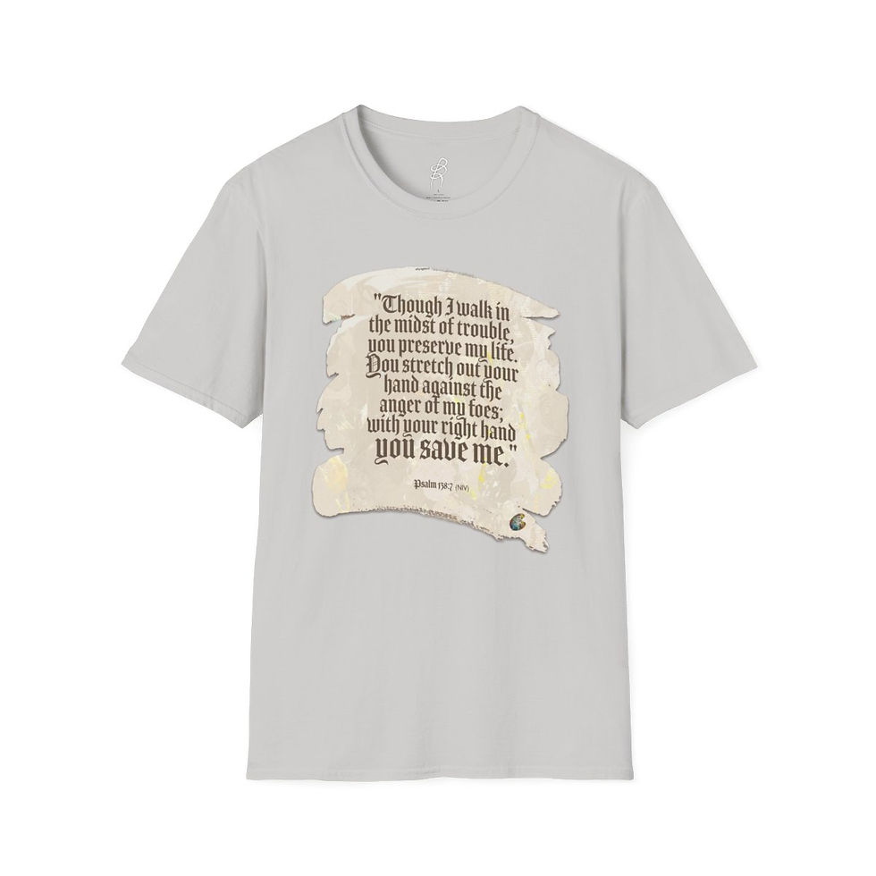 Thumbnail: Psalm 138 and 7 God Fighting Our Battles Scripture Series EXT Softstyle T