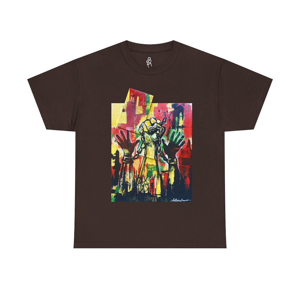 Thumbnail: "LIBERATE" Unisex Heavy Cotton Tee || By: Sabrina Howard