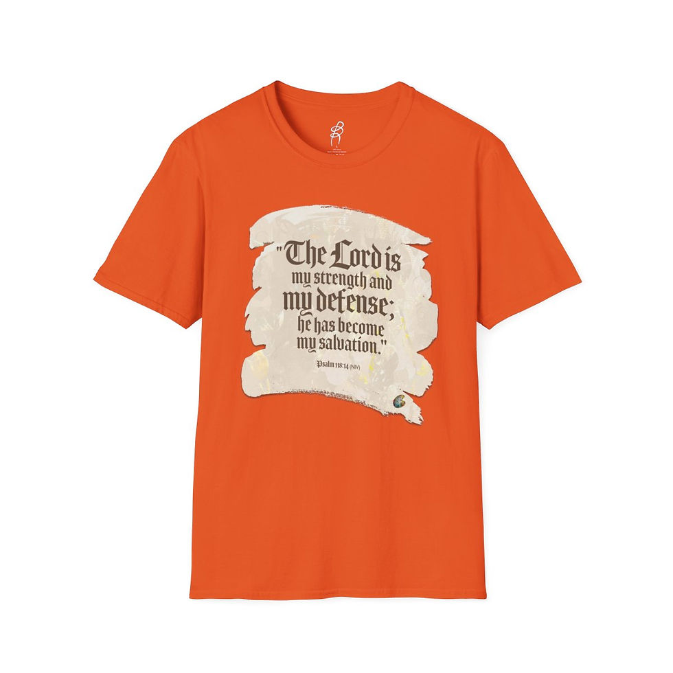 Thumbnail: Psalm 118 and 14 God Fighting Our Battles Scripture Series EXT Softstyle Tee