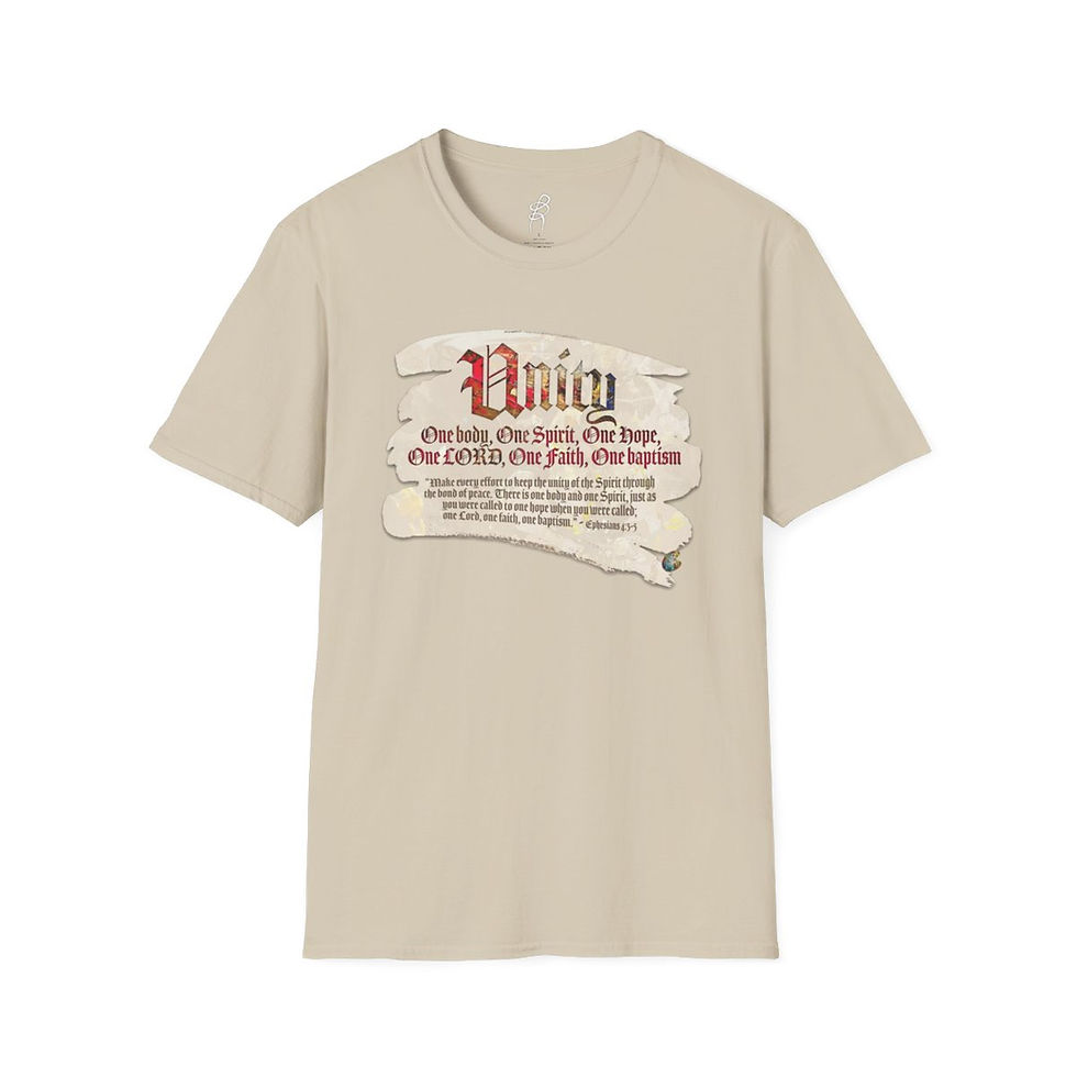 Thumbnail: Ephesians 4 and 3 to 5 FAITH2 Scripture Series EXT Softstyle Tee
