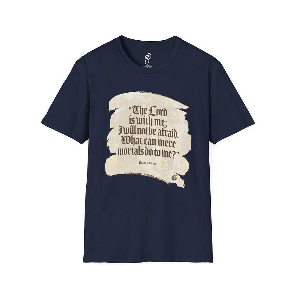 Thumbnail: Psalm 118 and 6 God Fighting Our Battles Scripture Series EXT Softstyle T