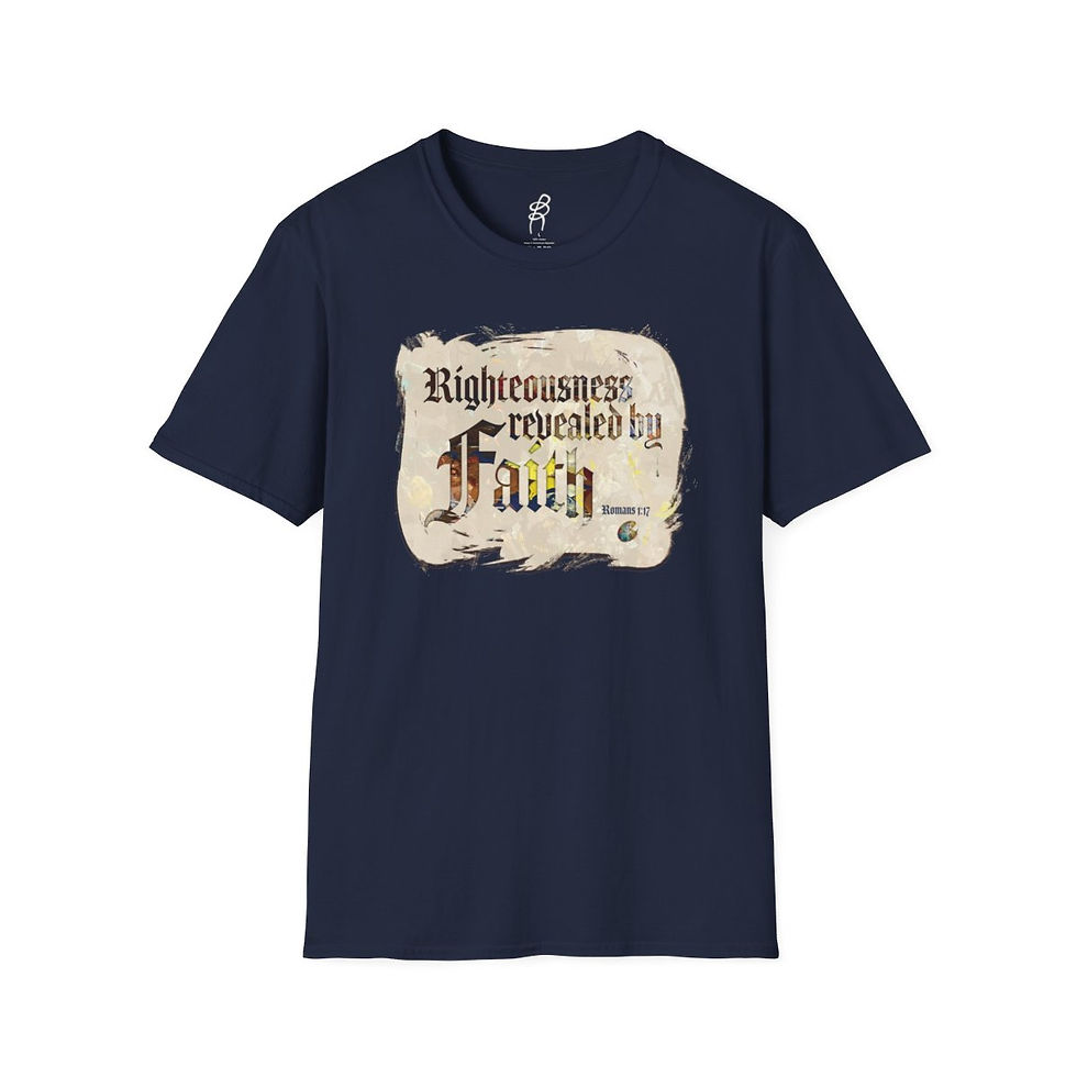 Thumbnail: Romans 1 and 17 Scripture Series EXT Softstyle Tee