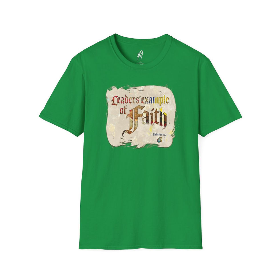 Thumbnail: Hebrews 13 and 7 FAITH Scripture Series EXT Softstyle Tee