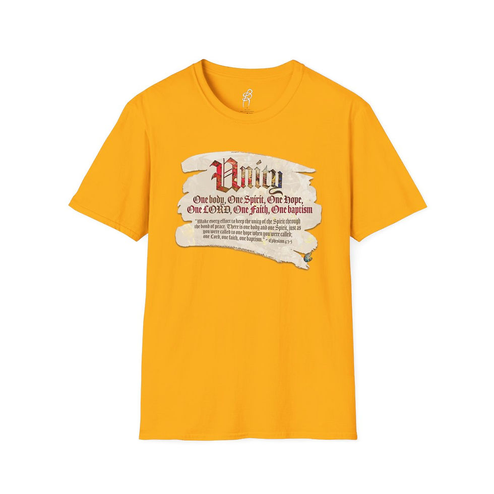 Thumbnail: Ephesians 4 and 3 to 5 FAITH2 Scripture Series EXT Softstyle Tee