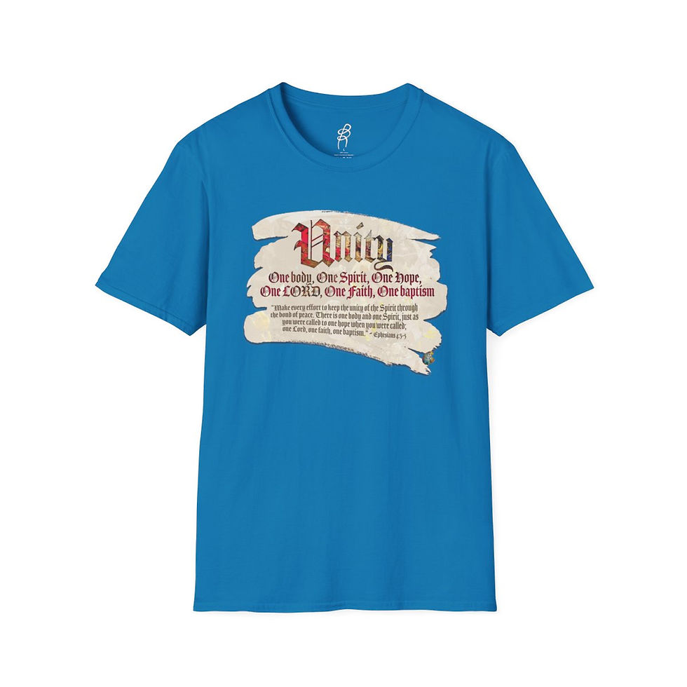 Thumbnail: Ephesians 4 and 3 to 5 FAITH2 Scripture Series EXT Softstyle Tee