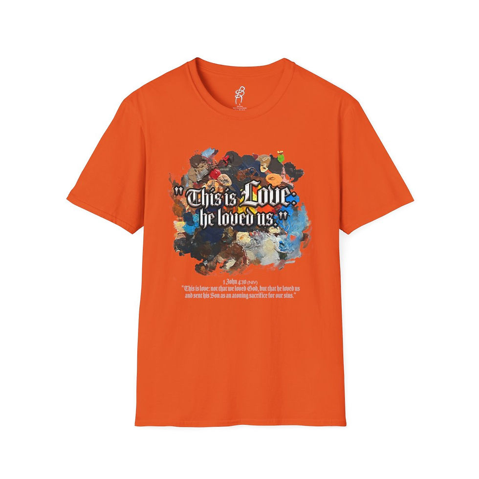 Thumbnail: 1 John 4 and 10 Love Scripture Series EXT Softstyle Tee