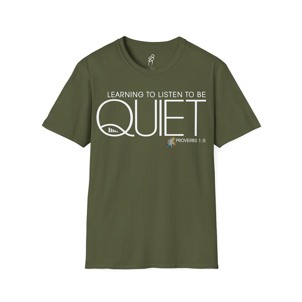 Thumbnail: "LISTEN" PROVERBS 1:5 Unisex Softstyle T-Shirt