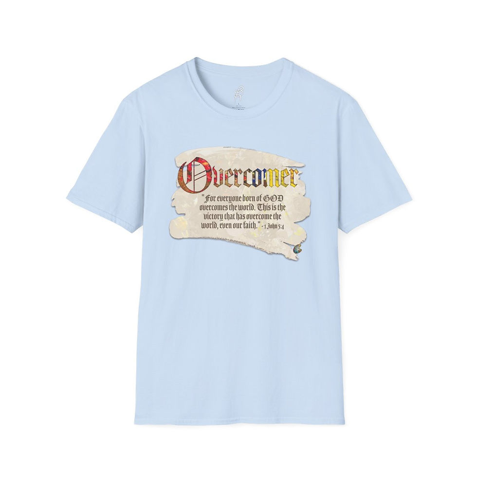 Thumbnail: 1 John 5 and 4 FAITH2 Scripture Series EXT Softstyle Tee