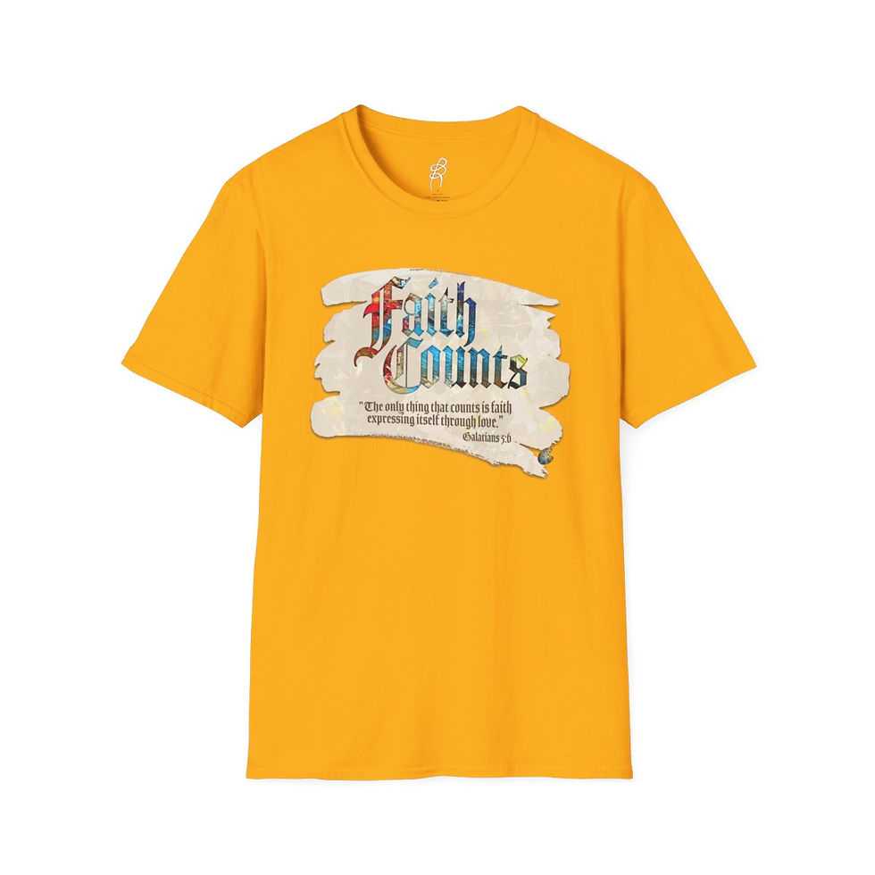 Thumbnail: Galatians 5 and 6 FAITH2 Scripture Series EXT Softstyle Tee