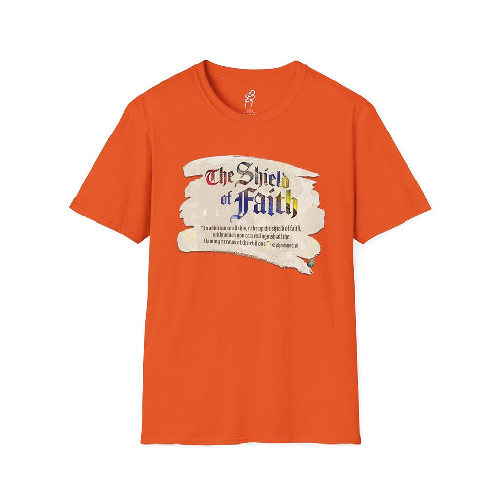 Thumbnail: Ephesians 6 and 16 FAITH2 Scripture Series EXT Softstyle Tee