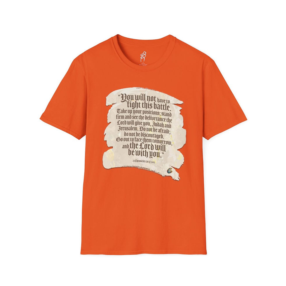 Thumbnail: 2 Chronicles 20 and 17 God Fighting Our Battles Scripture Series EXT Softstyle T