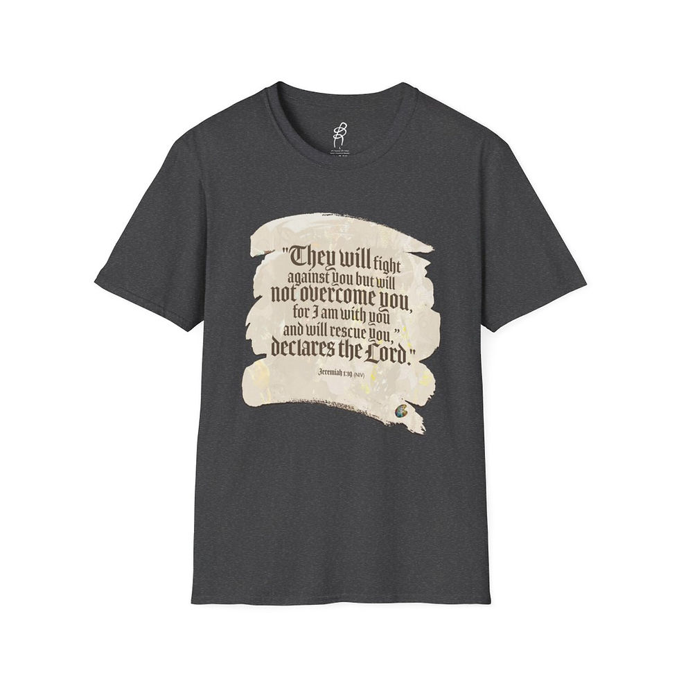 Thumbnail: Jeremiah 1 and 19 God Fighting Our Battles Scripture Series EXT Softstyle T