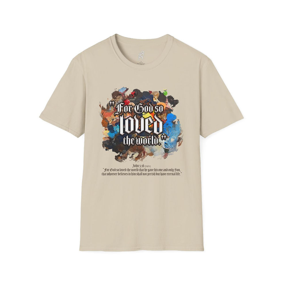 Thumbnail: John 3 and 16 Love Scripture Series EXT Softstyle Tee
