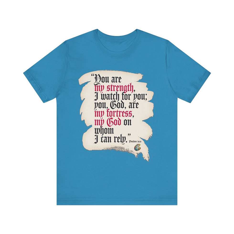 Thumbnail: PSALMS 59 AND 9 SCRIPTURED SERIES EXT Unisex Jersey Short Sleeve Tee