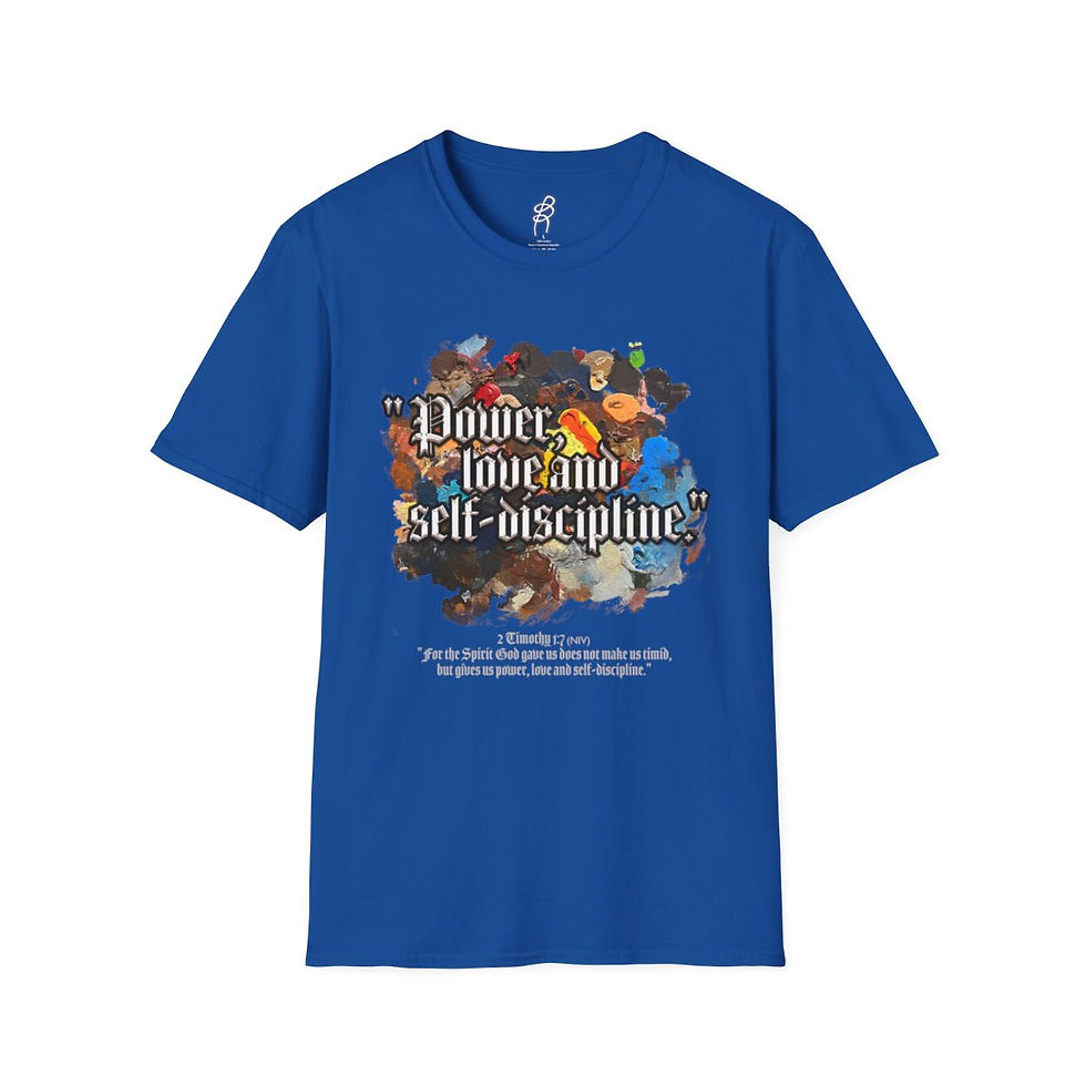 Thumbnail: 2 Timothy 1 and 7 Love Scripture Series EXT Softstyle Tee