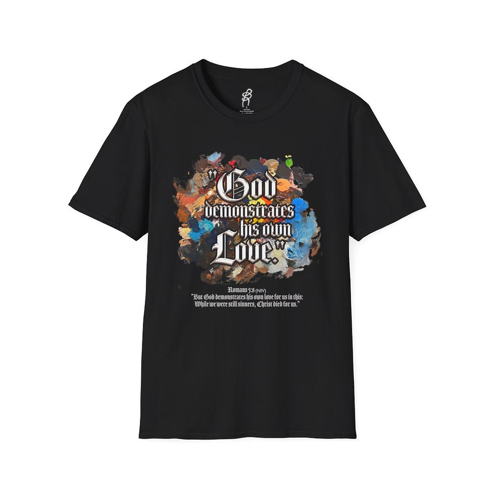 Thumbnail: Romans 5 and 8 Love Scripture Series EXT Softstyle Tee