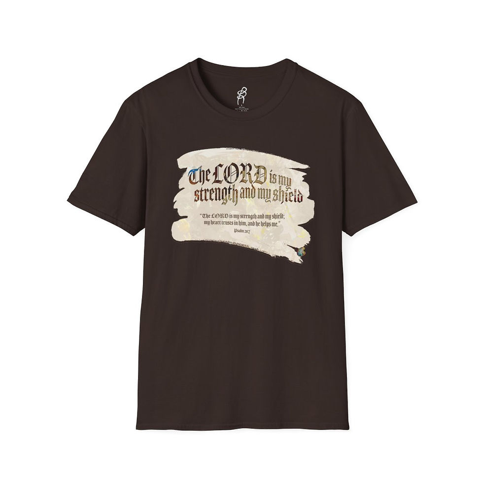 Thumbnail: Psalm 28 and 7 FAITH2 Scripture Series EXT Softstyle Tee