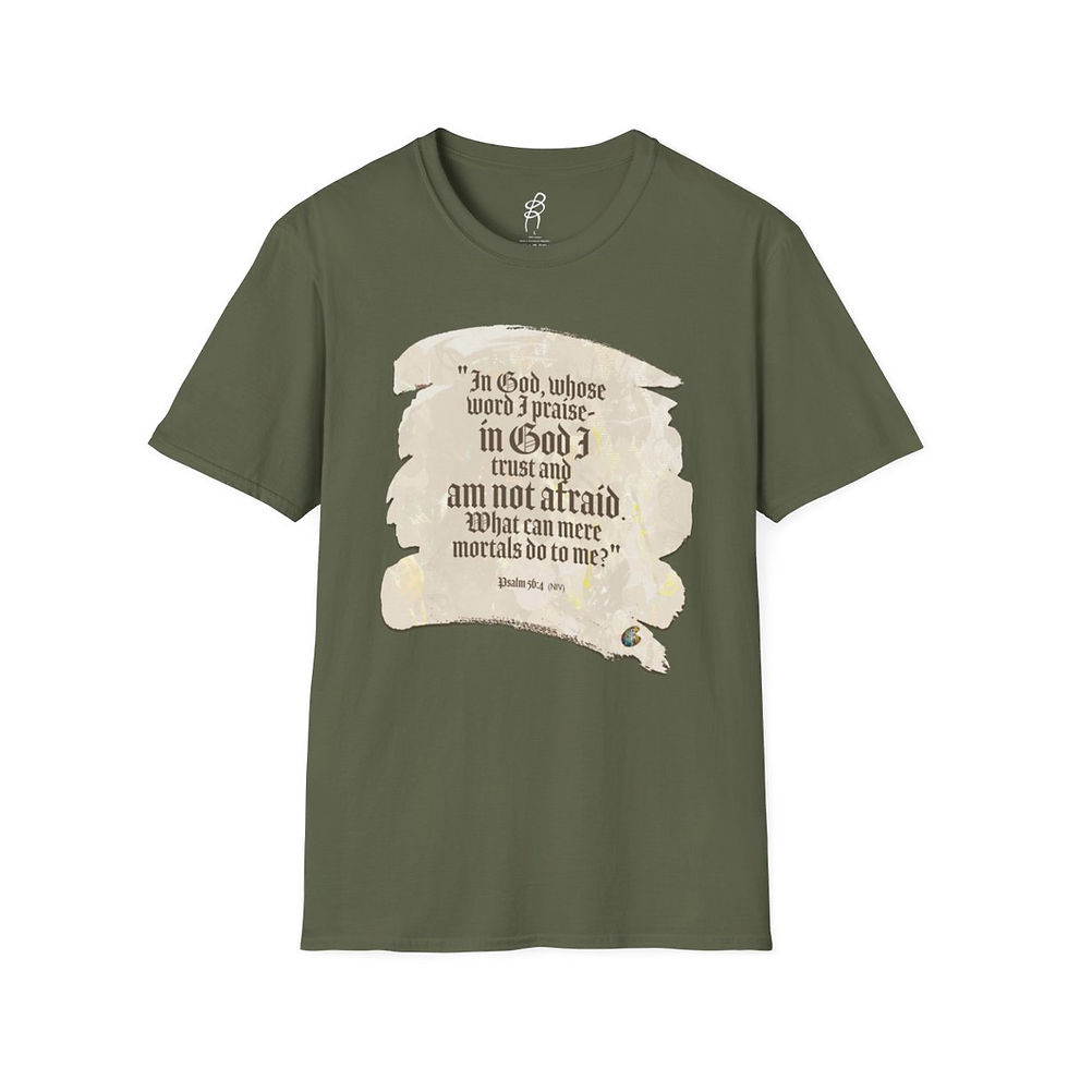 Thumbnail: Psalm 56 and 4 God Fighting Our Battles Scripture Series EXT Softstyle T