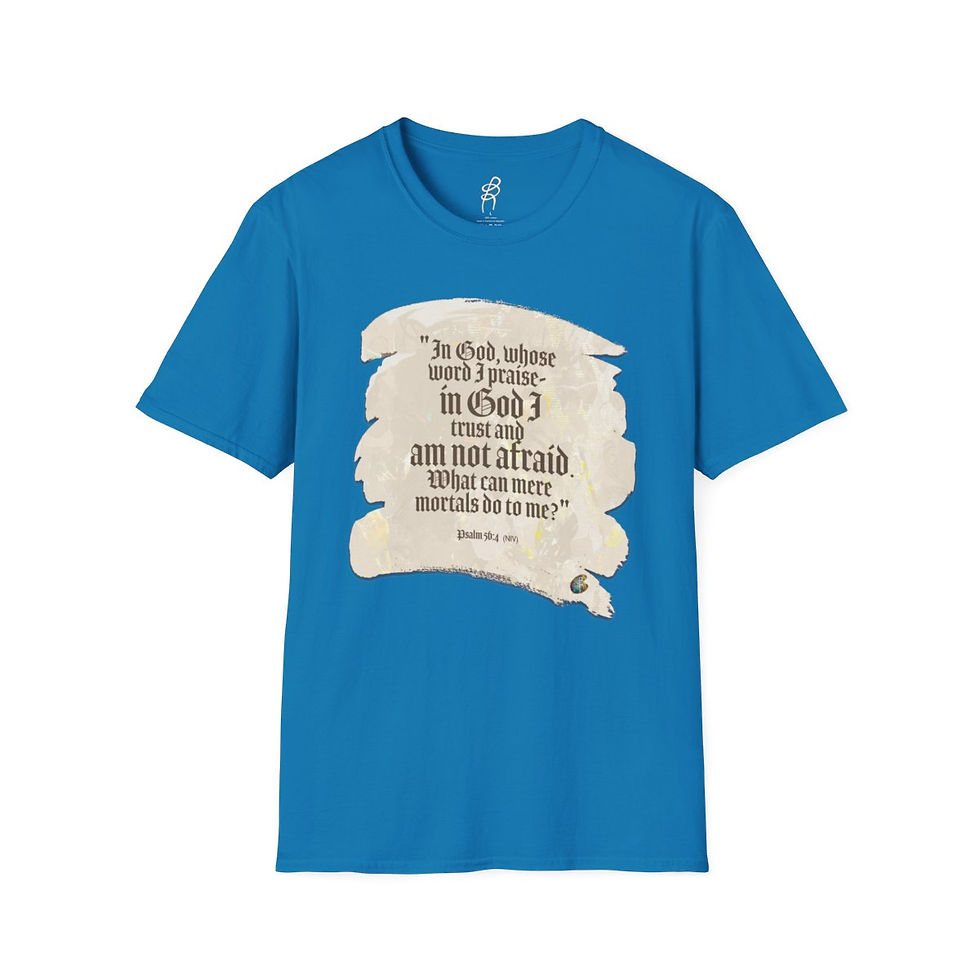 Thumbnail: Psalm 56 and 4 God Fighting Our Battles Scripture Series EXT Softstyle T