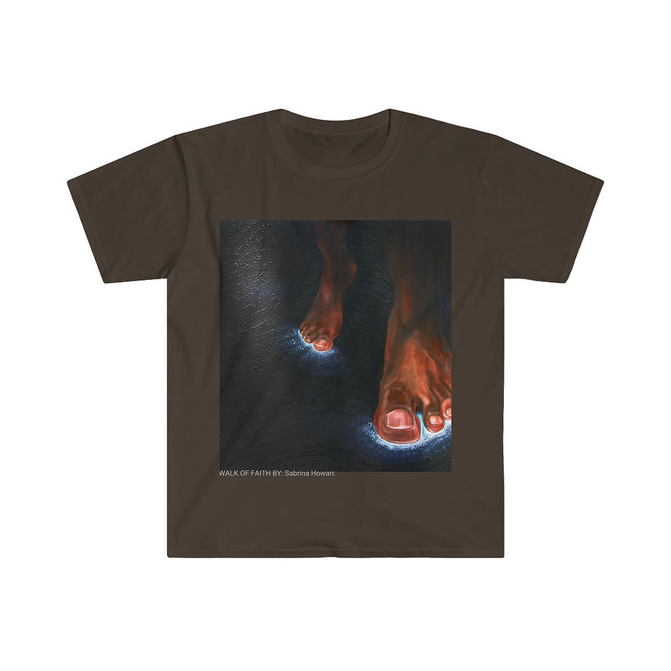 Thumbnail: "WALK OF FAITH" BY Sabrina Howard Unisex Softstyle T-Shirt