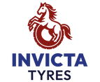 Invicta Tyres logo using the Invicta horse above