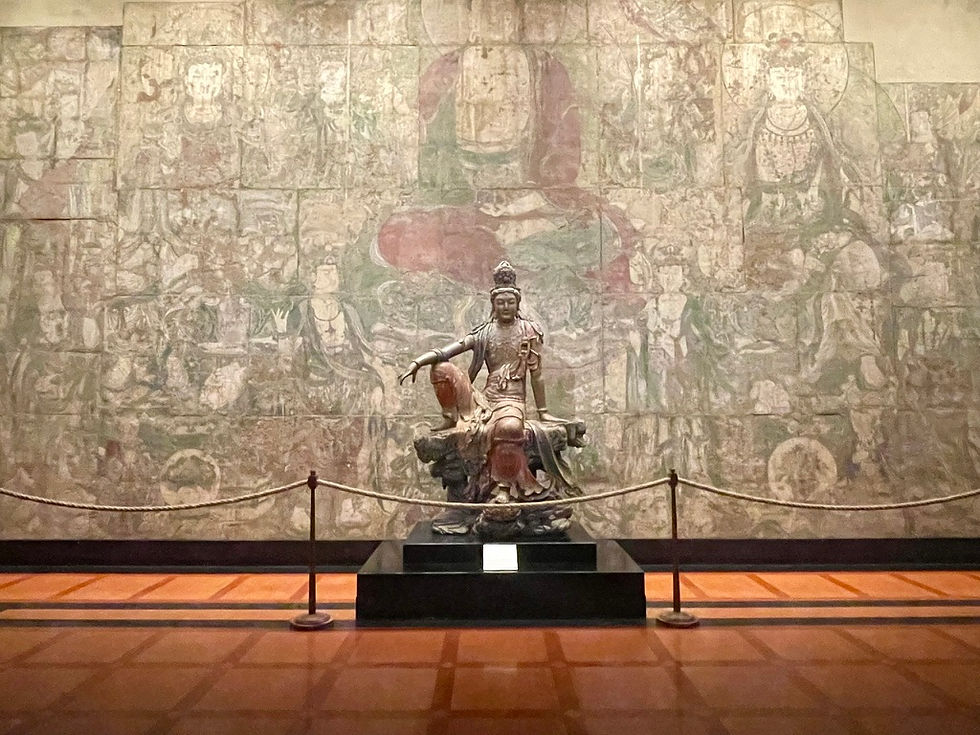 July, 2024. The "Chinese Temple" gallery of The Nelson-Atkins Museum of Art in Kansas City, Missouri. The world's most complete surviving Water-Moon Guanyin sculpture is well preserved here. Image: Frank Fu | R.M.E.