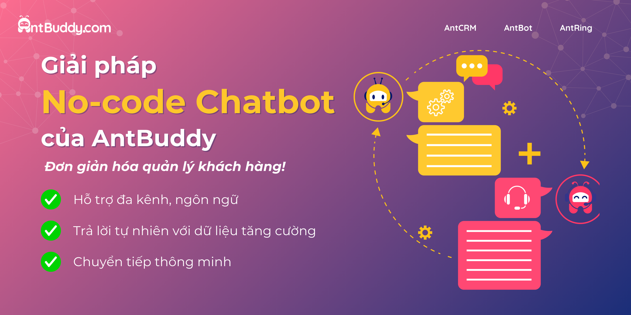 Antbot Label Low-code Chatbot | Antbuddy Omnichannel Retail