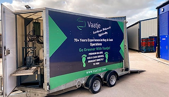 Mobile keg repair unit