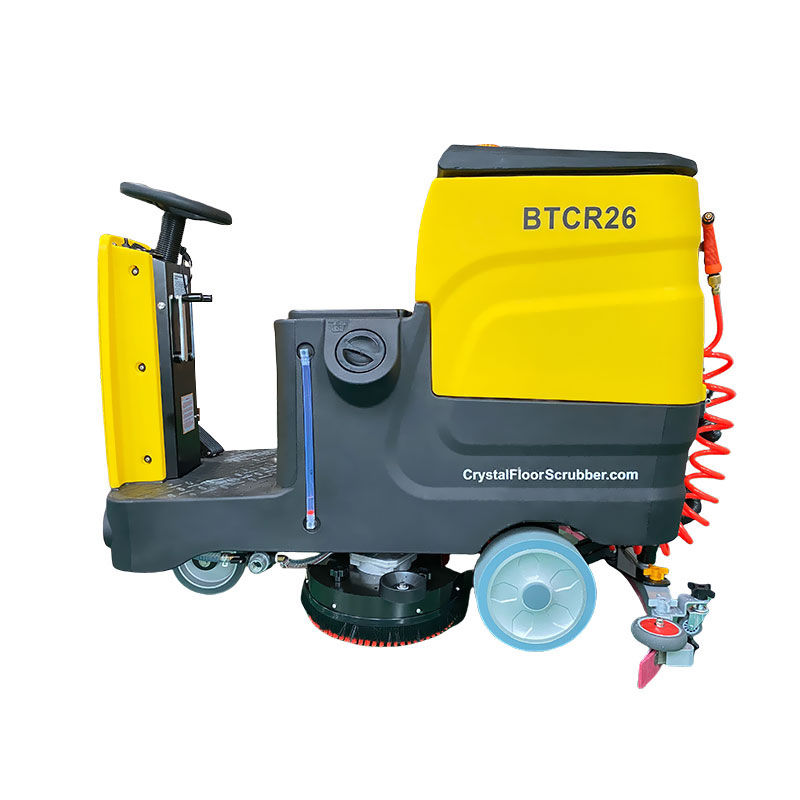 Thumbnail: 26" 30 Gal Ride-On Industrial Floor Scrubber with 3 *150 Ah Batteries, BTCR26